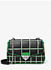 Soho Large Contrast Trim Quilted Faux Leather Shoulder Bag image number 0