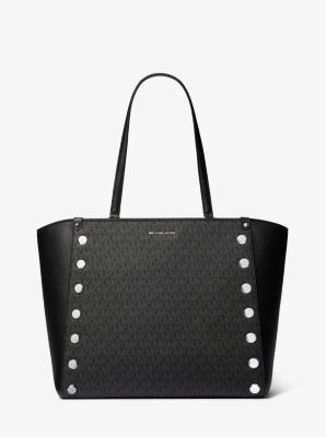 Holly Large Studded Logo Tote Bag Michael Kors