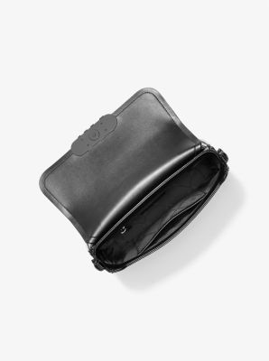 Parker Medium Crinkled Patent Leather Shoulder Bag