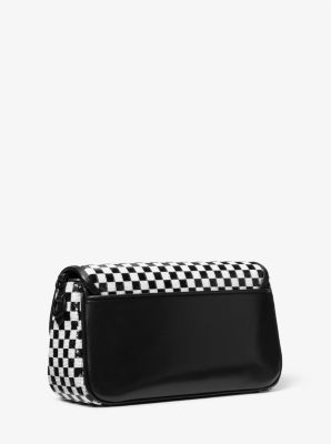 Michael kors black and white checkerboard bag sale