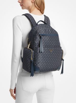 Prescott Large Signature Logo Print Woven Backpack image number 3