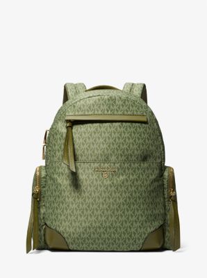 Prescott Large Signature Logo Print Woven Backpack image number 0