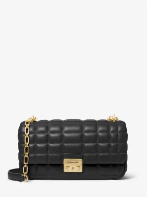 Tribeca Large Quilted Leather Shoulder Bag Michael Kors