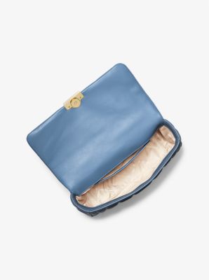 Tribeca Large Quilted Leather Shoulder Bag in FRENCH BLUE | Michael Kors