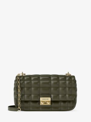 Schultertasche Tribeca Large aus abgestepptem Leder image number 0