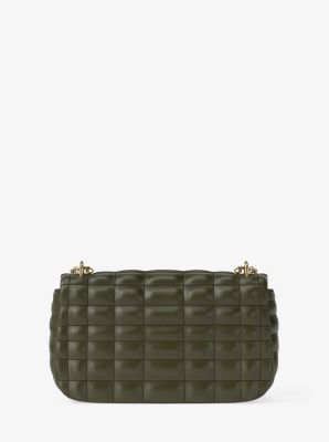 Schultertasche Tribeca Large aus abgestepptem Leder image number 2