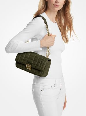 Schultertasche Tribeca Large aus abgestepptem Leder image number 3