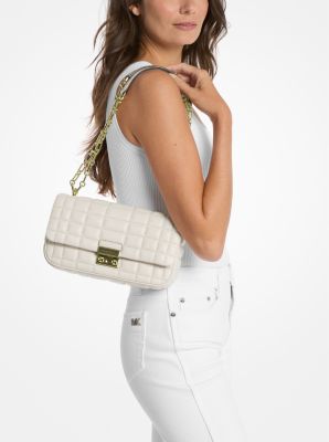 Tribeca Large Quilted Leather Shoulder Bag image number 3