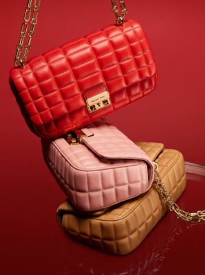 Tribeca Large Quilted Leather Shoulder Bag image number 3