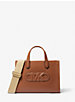 Gigi Small Embossed Leather Messenger Bag image number 0