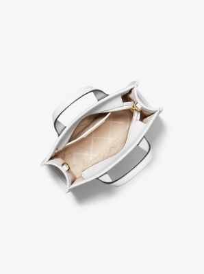 Bolso de mensajero Gigi peque&ntilde;o de cuero grabado