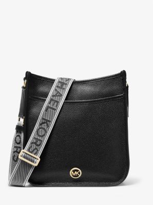 Luisa Large Pebbled Leather Messenger Bag | Michael Kors Canada
