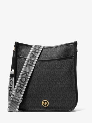 Luisa Large Signature Logo Messenger Bag