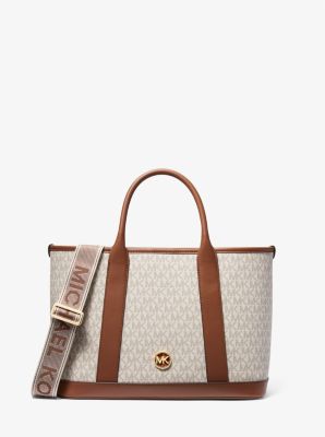 Luisa Medium Signature Logo Satchel image number 0