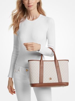 Luisa Medium Signature Logo Satchel | Michael Kors