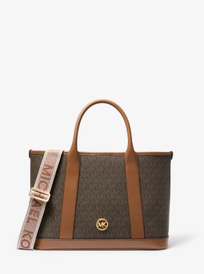 Luisa Medium Signature Logo Satchel image number 0