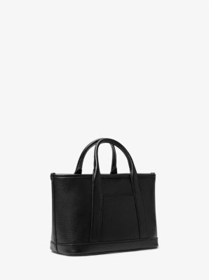 Luisa Small Pebbled Leather Satchel image number 2