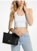 Luisa Small Pebbled Leather Satchel image number 3