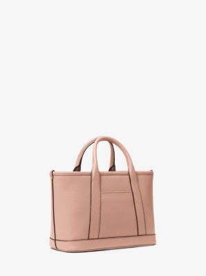 Luisa Small Pebbled Leather Satchel image number 2