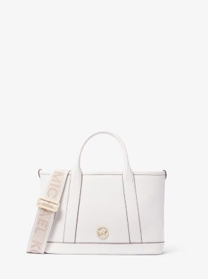 Luisa Small Pebbled Leather Satchel image number 0