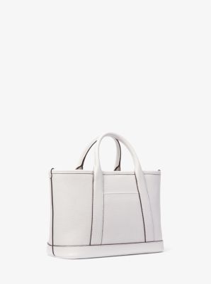 Luisa Small Pebbled Leather Satchel image number 2