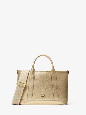 Henkeltasche Luisa Small aus Leder in Metallic-Optik image number 0