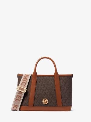 Henkeltasche Luisa Small mit Signature-Logomuster image number 0