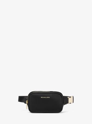 Michael kors shiny logo belt bag best sale