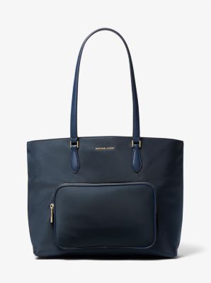 Michael Kors Cara Large Nylon Tote Bag In Blue