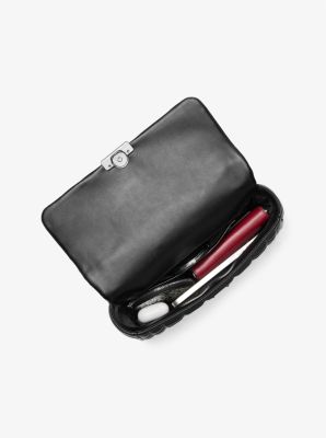 Schultertasche Tribeca Large aus abgestepptem Leder