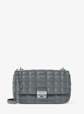 Grand sac porté épaule Tribeca en cuir matelassé