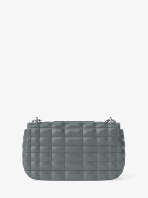 Grand sac porté épaule Tribeca en cuir matelassé