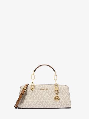 Cynthia Small Signature Logo Satchel image number 0