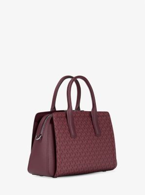 Laila Medium Signature Logo Satchel