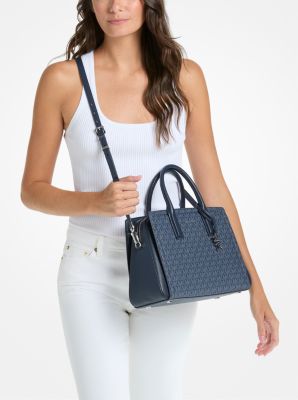 Laila Medium Signature Logo Satchel