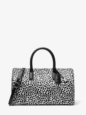 Scarlett Medium Cheetah Print Calf Hair Satchel image number 0