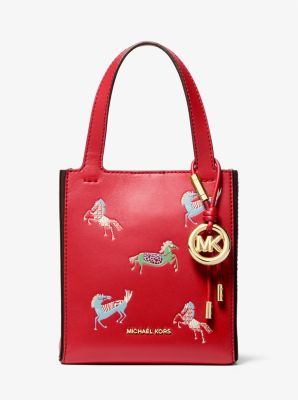 Jordi Small Leather Convertible Tote Bag