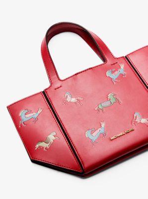 Jordi Small Leather Convertible Tote Bag