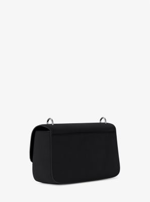 Schultertasche Tribeca Large aus gekrispeltem Leder in SCHWARZ | Michael Kors