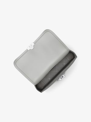 Borsa a spalla Tribeca grande in pelle martellata in GRIGIO MINERALE | Michael Kors