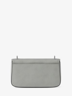 Borsa a spalla Tribeca grande in pelle martellata in GRIGIO MINERALE | Michael Kors