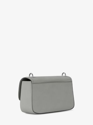 Borsa a spalla Tribeca grande in pelle martellata in GRIGIO MINERALE | Michael Kors