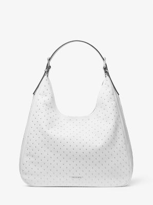 Borsa hobo Nolita grande in pelle martellata con borchie