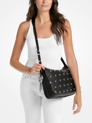 Bolso de hombro Nolita mediano de piel con tachuelas in NEGRO | Michael Kors