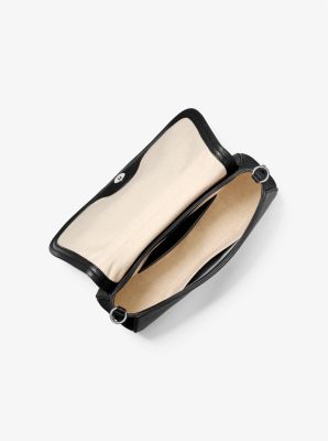Nolita Medium Leather Convertible Shoulder Bag in BLACK | Michael Kors