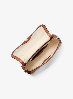 Sac porté épaule Nolita convertible de taille moyenne en cuir in VALISE | Michael Kors