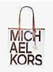 The Michael Large Graphic Logo Clear Tote Bag image number 0