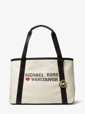 The Michael Large Canvas Vancouver Tote Bag Michael Kors Canada