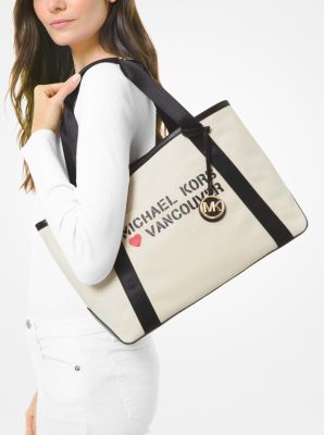 The Michael Large Canvas Vancouver Tote Bag Michael Kors Canada