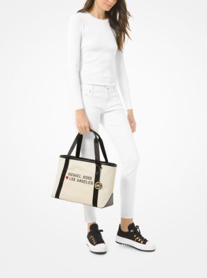 The Michael Large Canvas Los Angeles Tote Bag